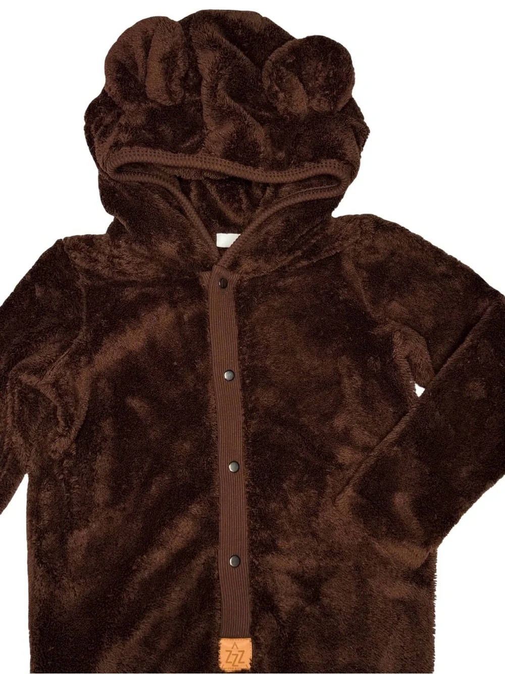 Zezuzulla Fuzzy Bear Ears‎ Jumpsuit